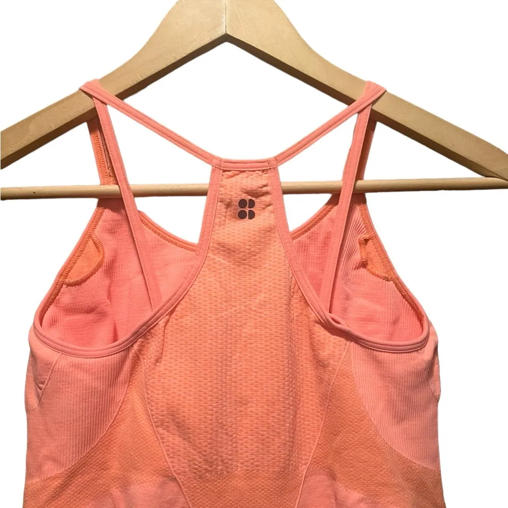 BuffBunny Peach Orange Seamless Tank Top Size Medium - Image 5