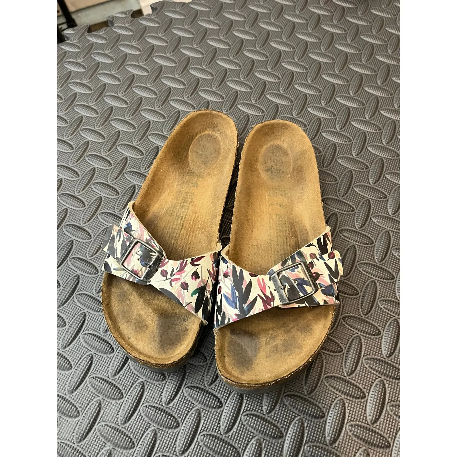 Birkenstock WOMEN'S‎ Madrid Floral Vegan Sandal Shoes Size 37 US 6 - Image 2