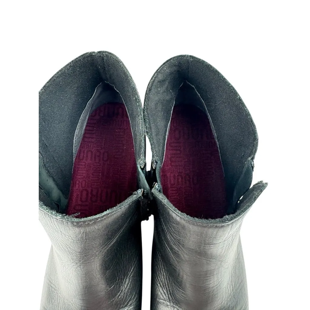*Munro Averee Boots Womens 10N Black Leather Comfort Quiet Luxury Zip Bootie - Image 12