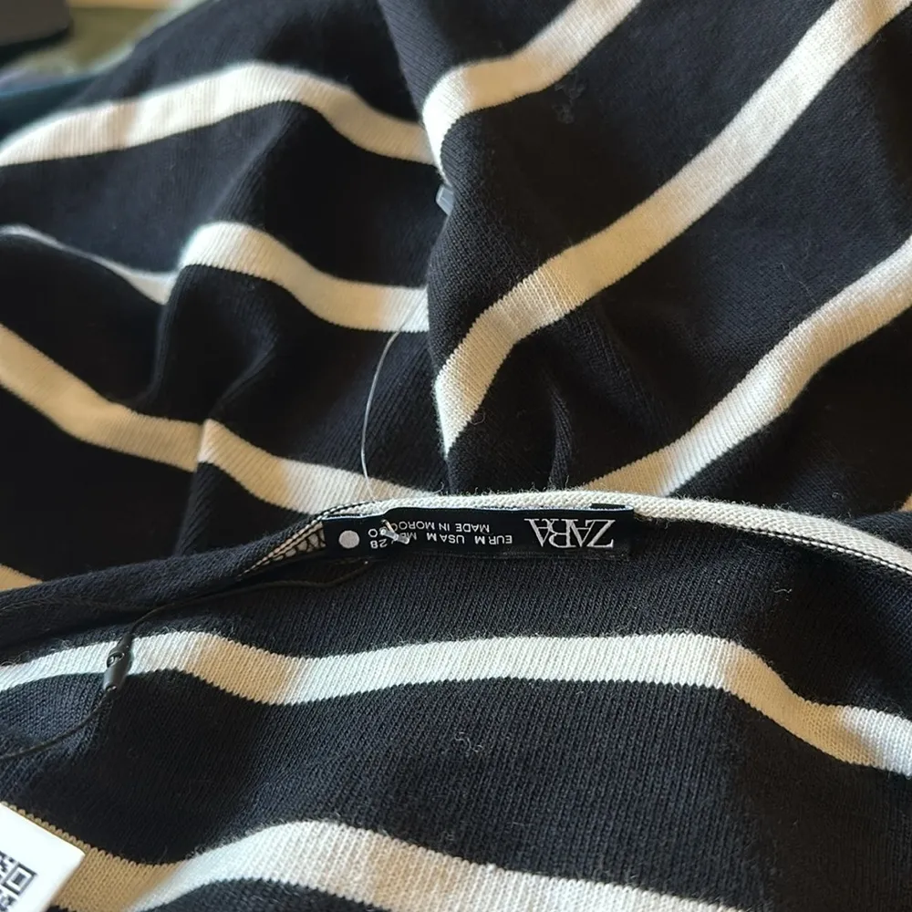 NWT ZARA ASYMMETRICAL STRIPED T-SHIRT - Image 8