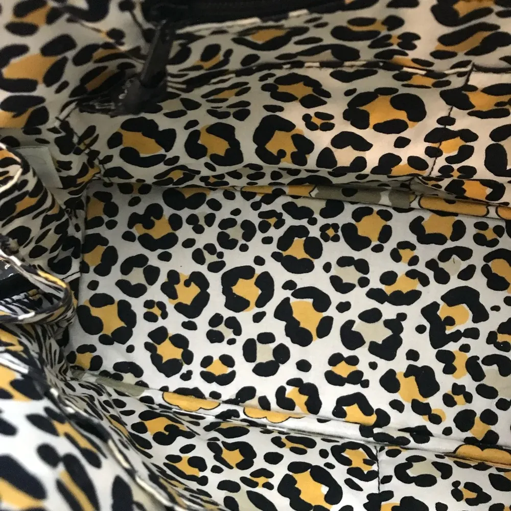 Vera Bradley- Floral Quilted Women's Bag - Yellow and Black-Large - Image 9