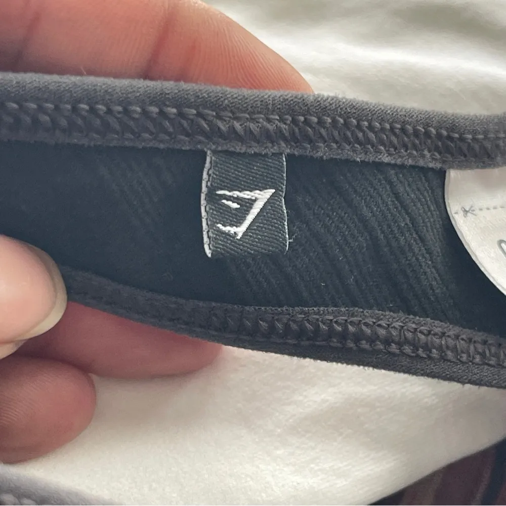 GYMSHARK | Black Layered Racerback Sports Bra Sz XS - Image 6