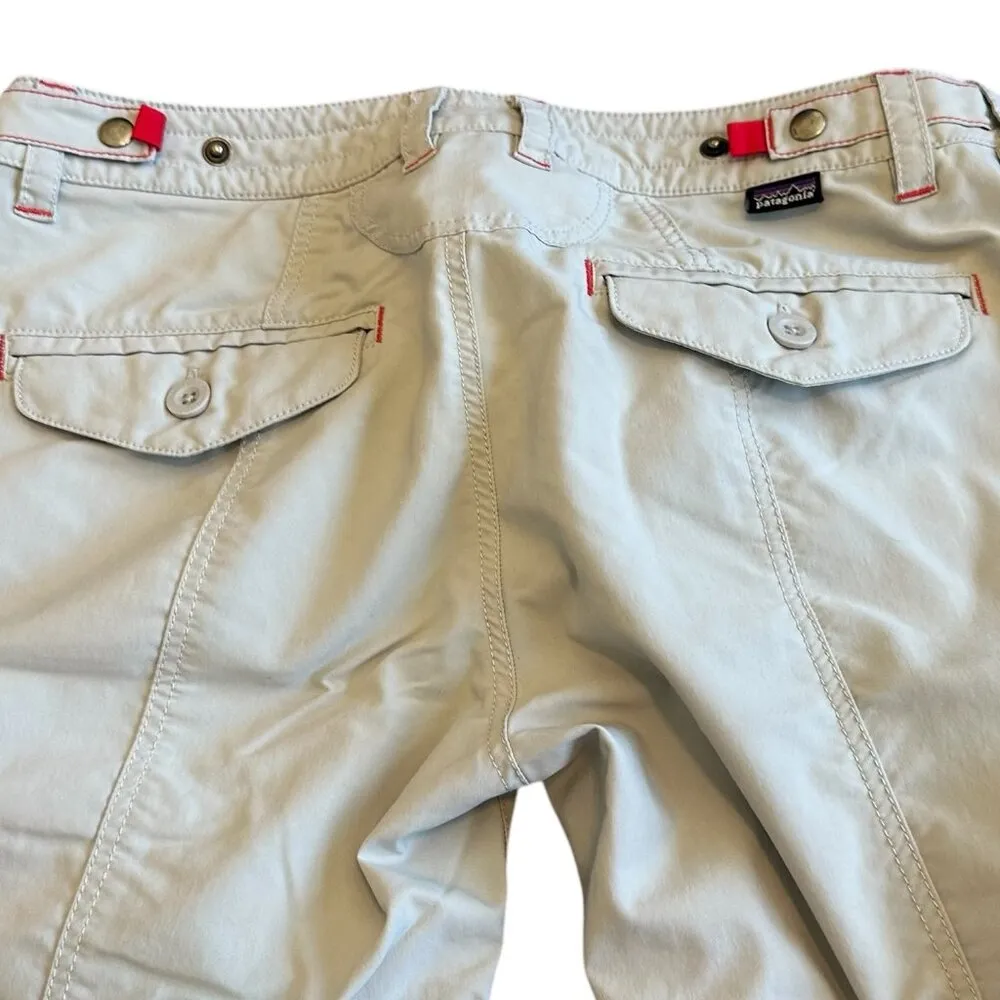 Patagonia Light Blue Pants Outdoor Hiking Casual Pockets Classic Size 2 Women's - Image 8