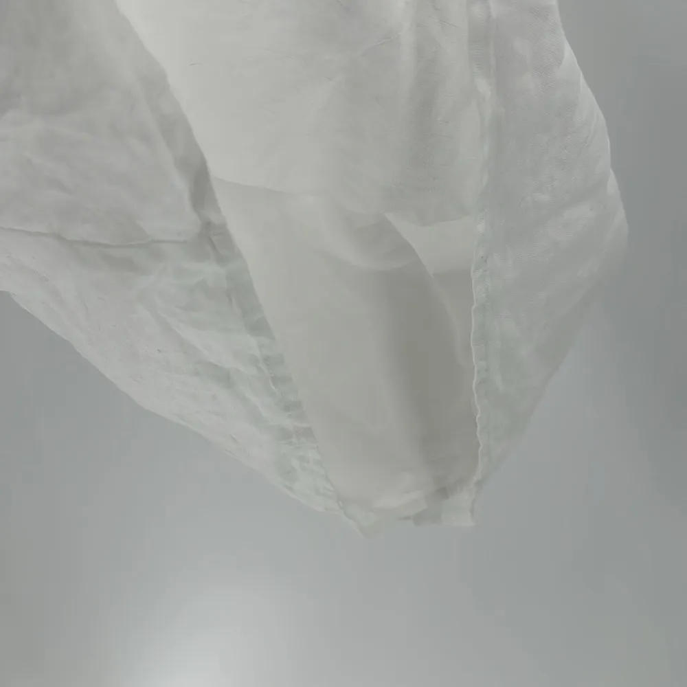 J.Crew peasant top embroidered colorful Mexican vibe linen cotton sleeveless Size 4 - Image 4