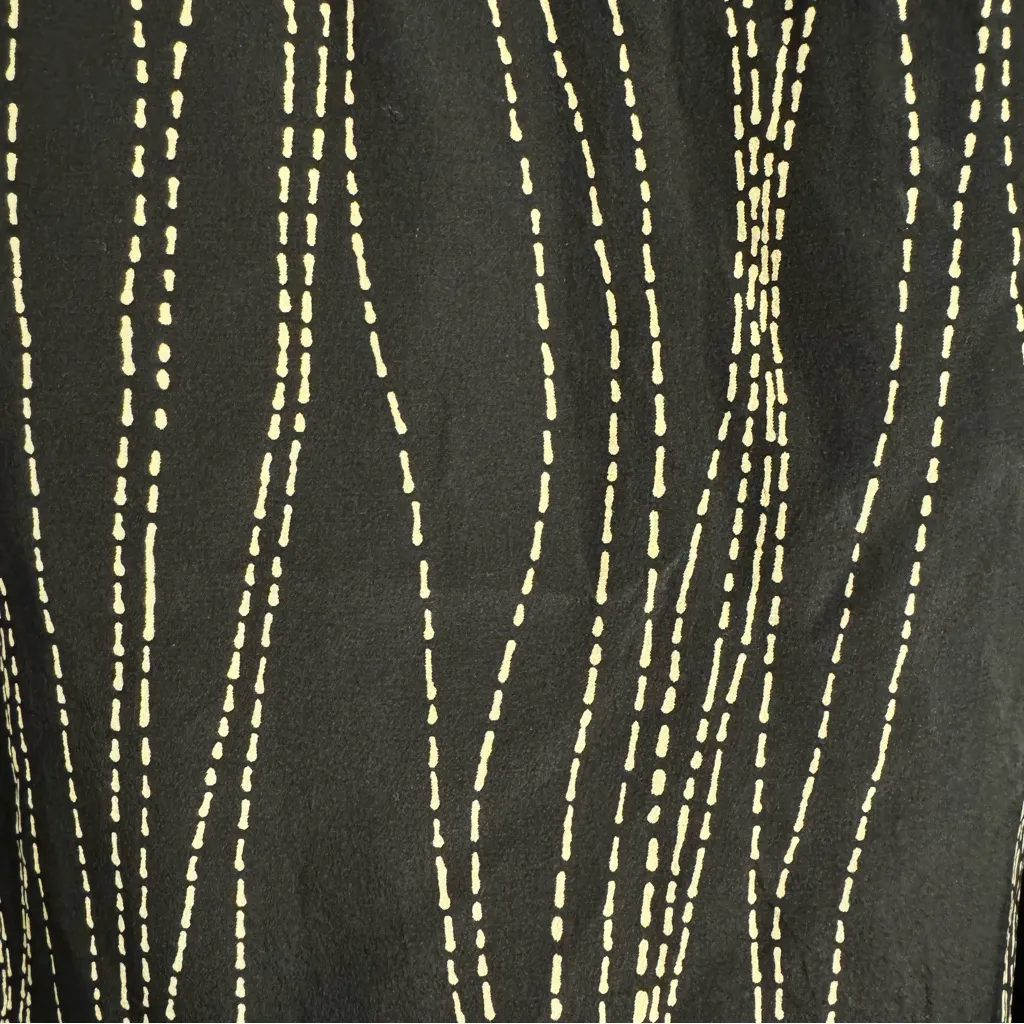 Shomi by Miller Shor retro glam gold and black silk tunic size 20 old money - Image 4