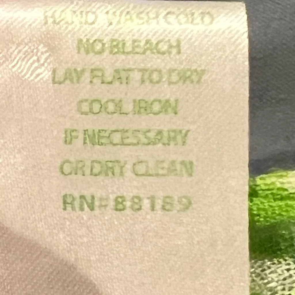 Lilly Pulitzer Lime Green and‎ Blue Rayon Infinity Loop Scarf One Size - Image 6