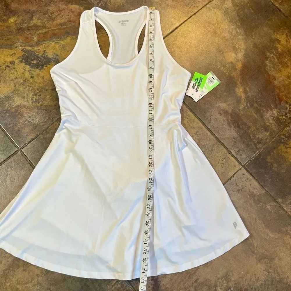 NWT Prince Women’s White Tennis Dress Undershorts Included Large White - Image 6