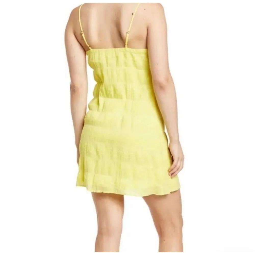 Nordstrom Socialite Summer Yellow Textured  Gauzy Spring Dress Sz XL MSRP $72 - Image 2