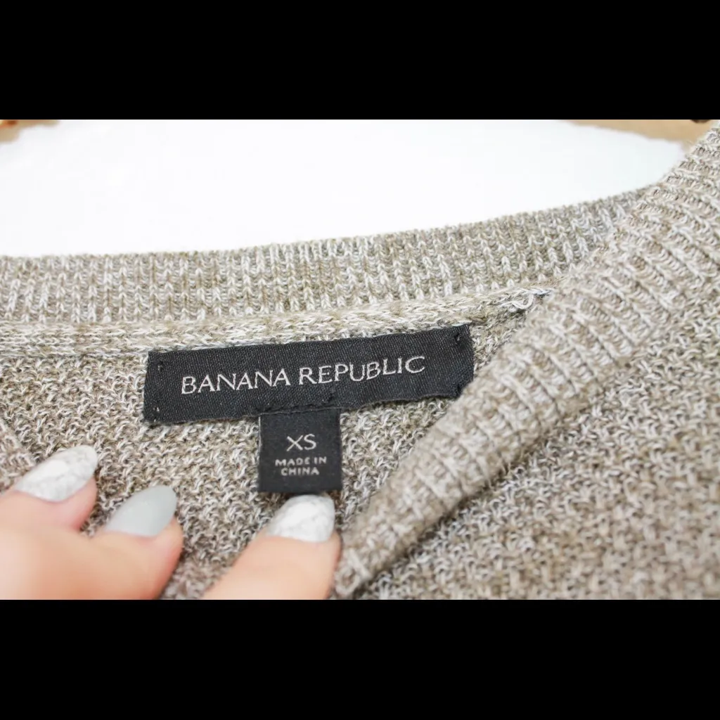 Banana Republic Linen Blend Open Back Sweater XS - Image 5