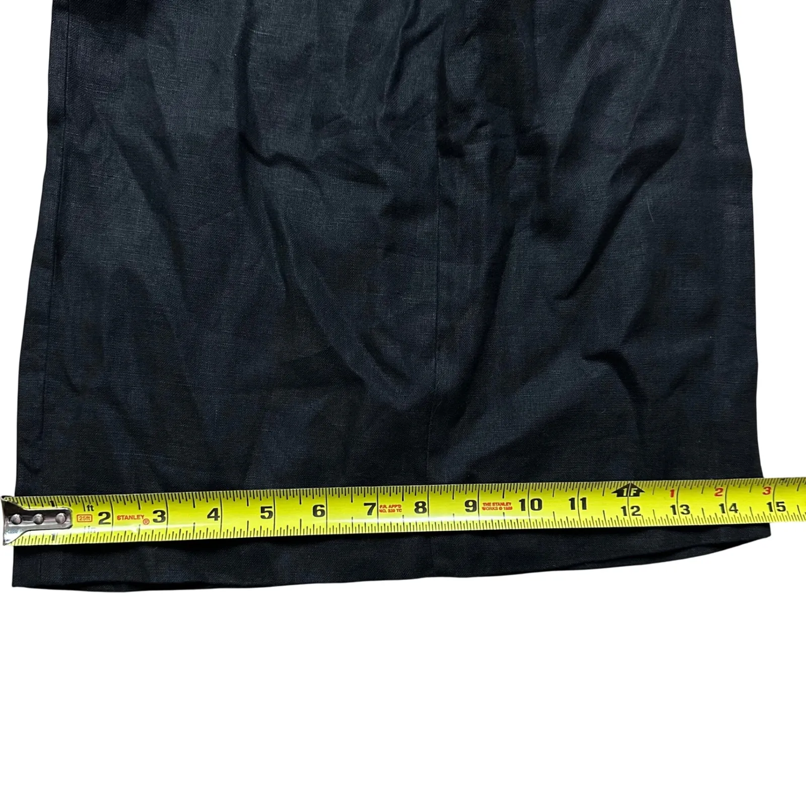 NWT Madewell Women's Black Squareneck Wide-Leg Jumpsuit 100% Linen Size 16 - Image 8