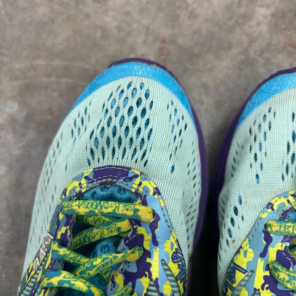 Asics Gel Noosa Tri-10 Training Womens 8.5 Blue Purple Green Running Shoe - Image 9