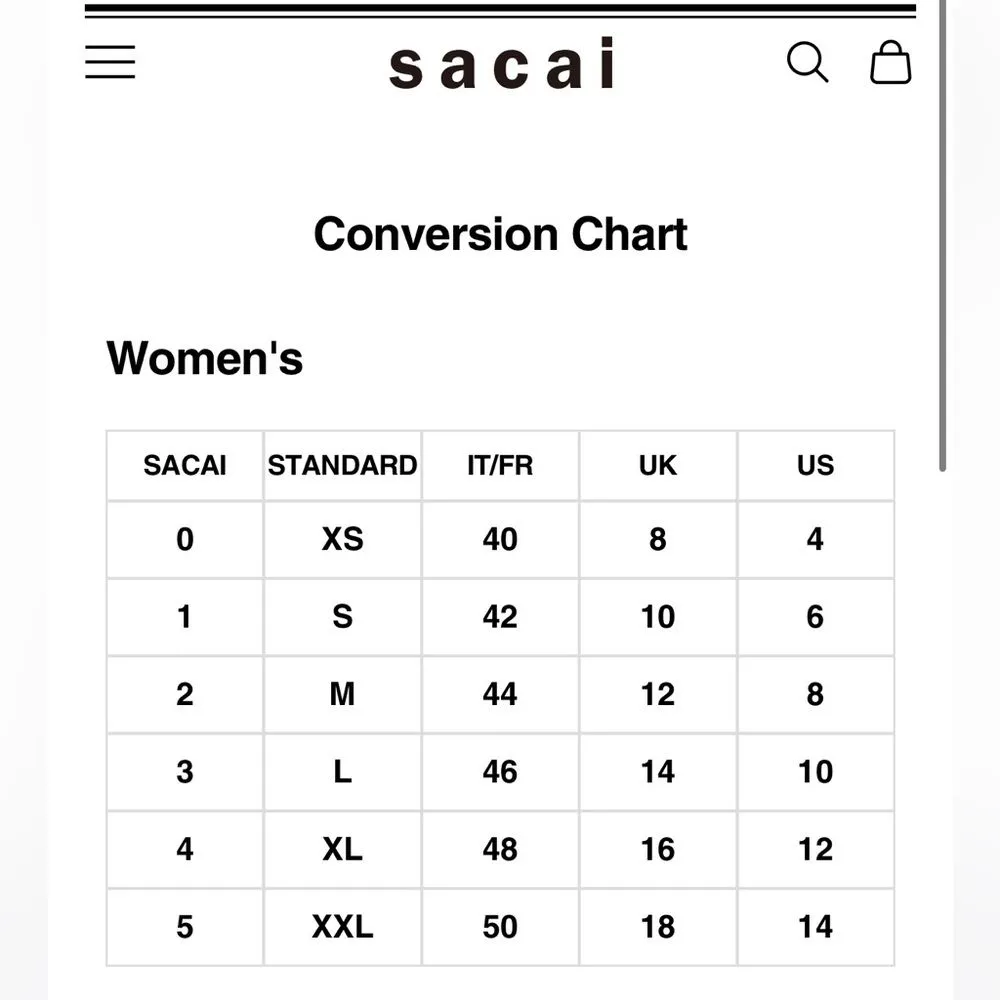 Sacai 1910 Navy Black Striped Long Sleeve Dress Women’s 2 Medium Cotton Rare - Image 10