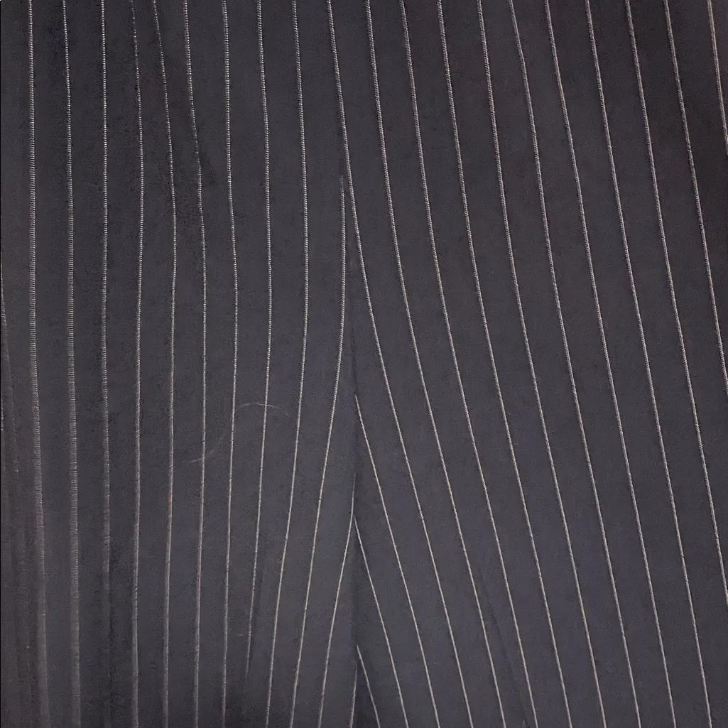 Style Mafia Navy Pinstripe Pants Blue Size L - Image 5