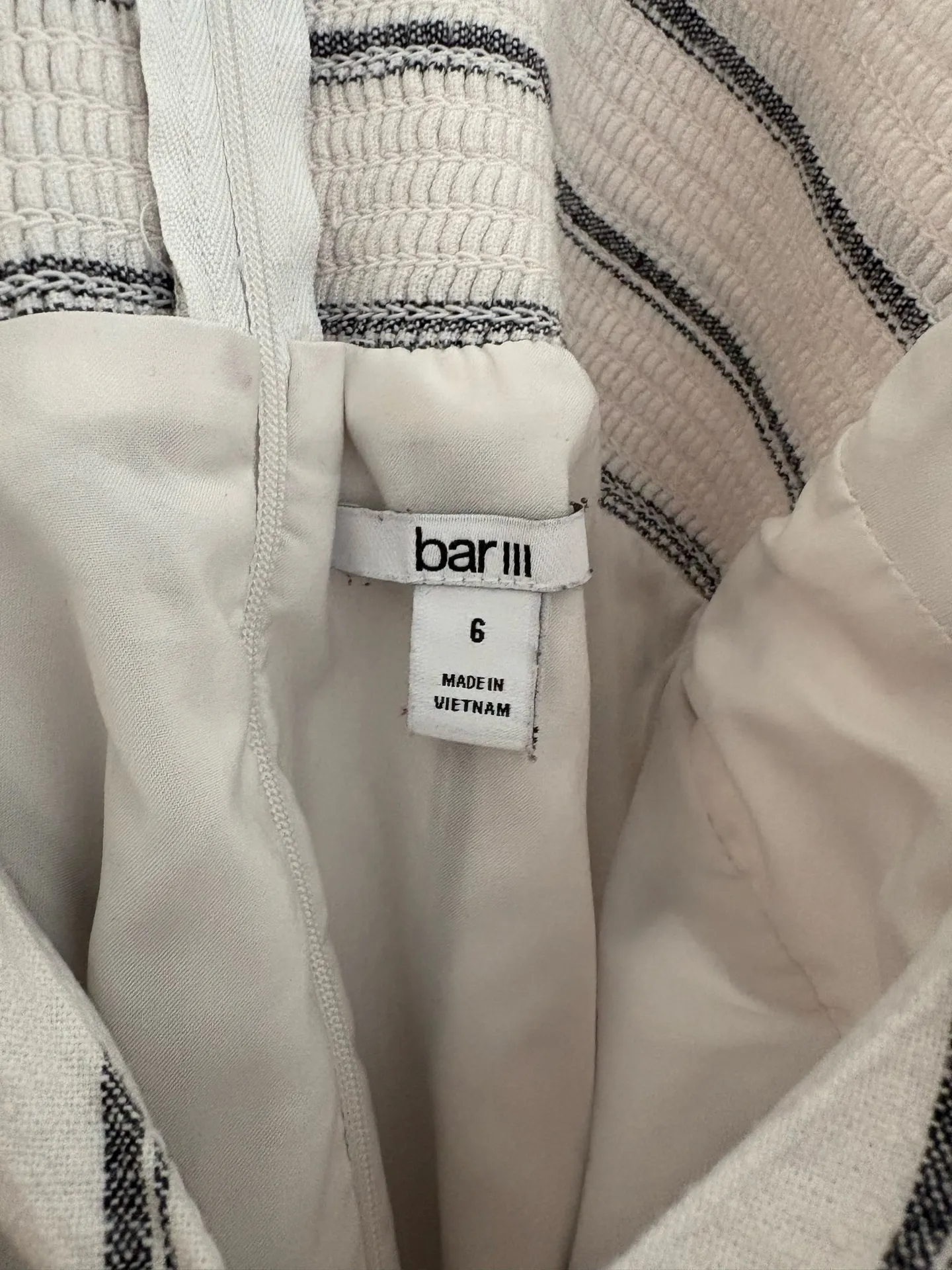 Bar III  Mini Cream Dress with Pockets - Image 4