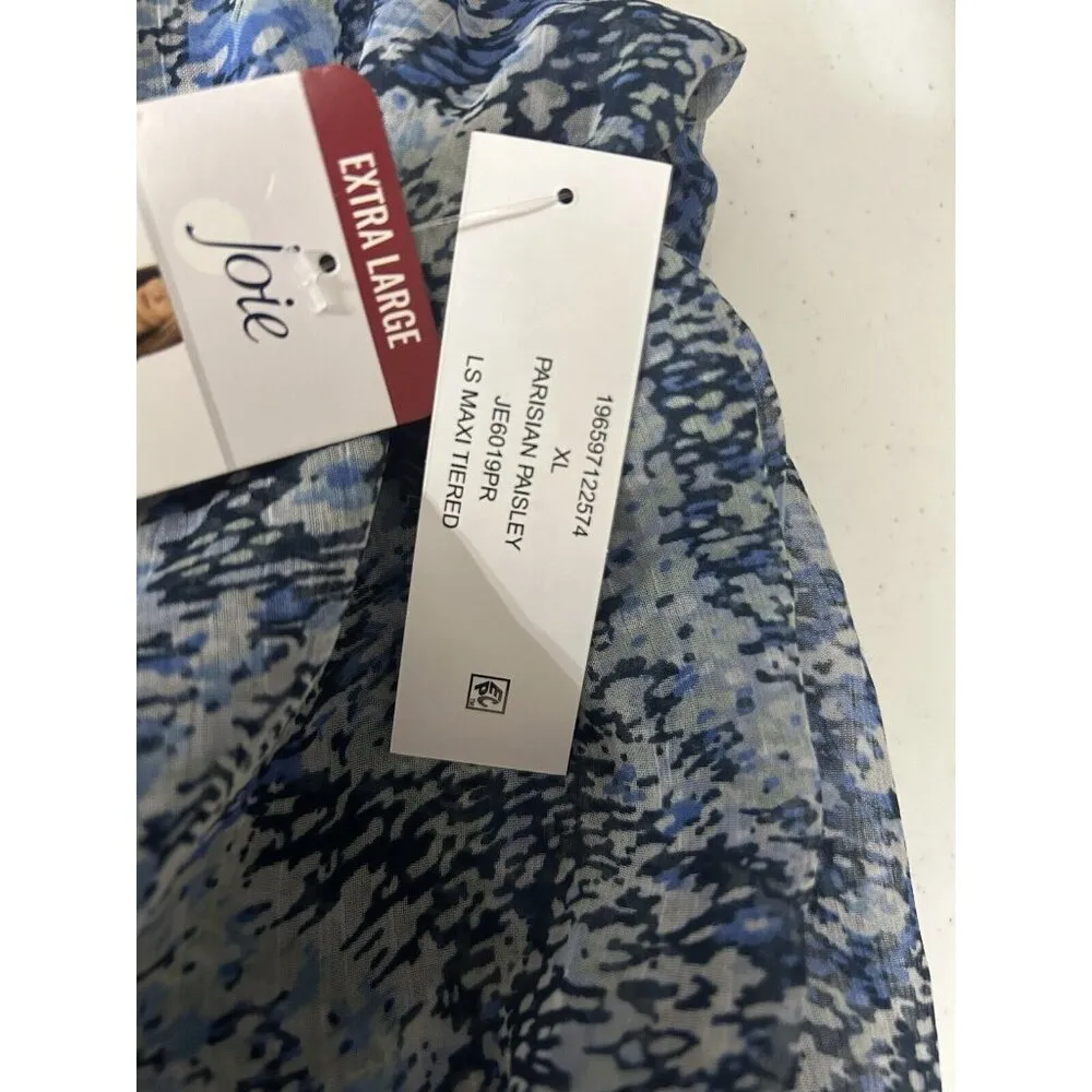 Joie Limited Edition Parisian Paisley Printed Maxi Dress Country Wedding Size XL - Image 10