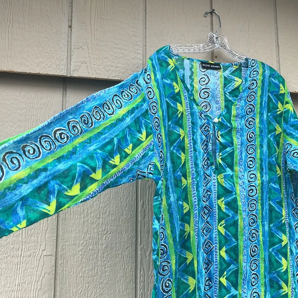 Jaclyn Apparel cover up Blue Size undefined - Image 7