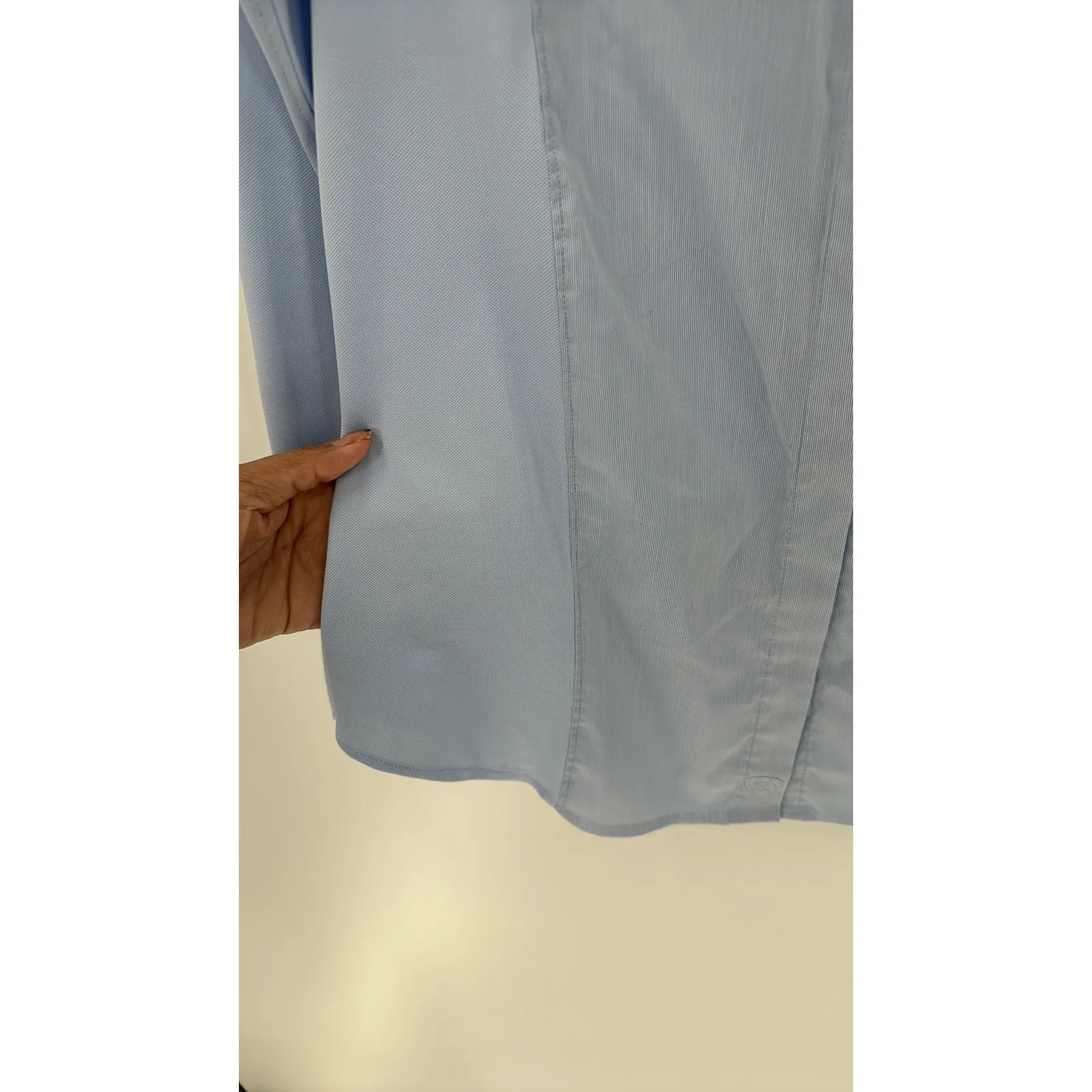 Ariat Pro Series Women’s Blue Equestrian Horse Riding Snap Button Shirt Size 36 - Image 4