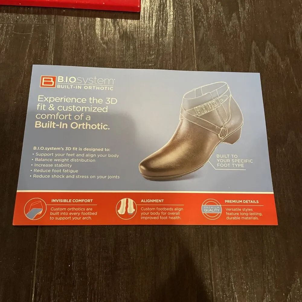 Abeo Yasmin Ankle Boot Brown Size 10 Bio System Orthotic Side Zip Comfort Preppy - Image 7