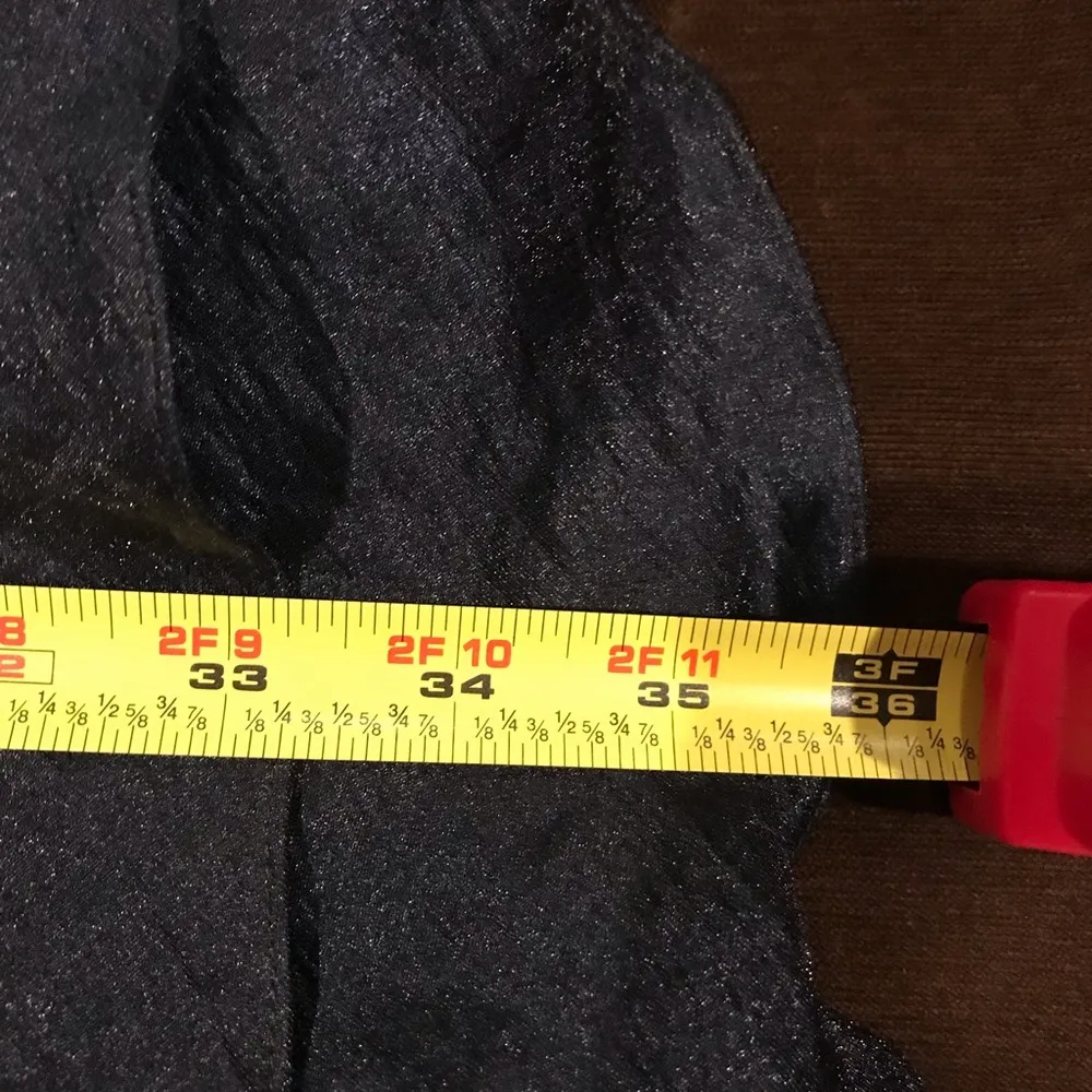 Adrianna Papell Mermaid Ruffle Layered Ruffles Dark Blue Low Cut V Neck … - Image 8