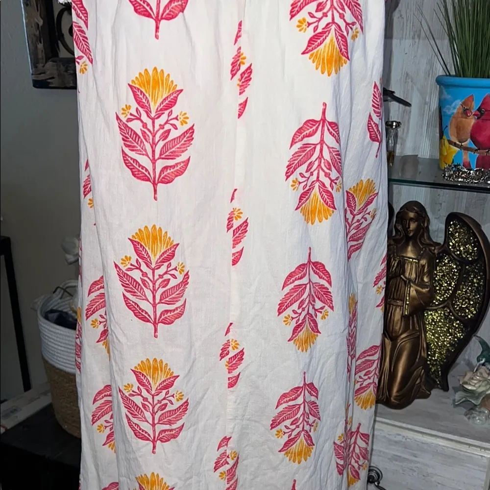 Pink Maxi A-Line Dress for Resort Wear - Image 4