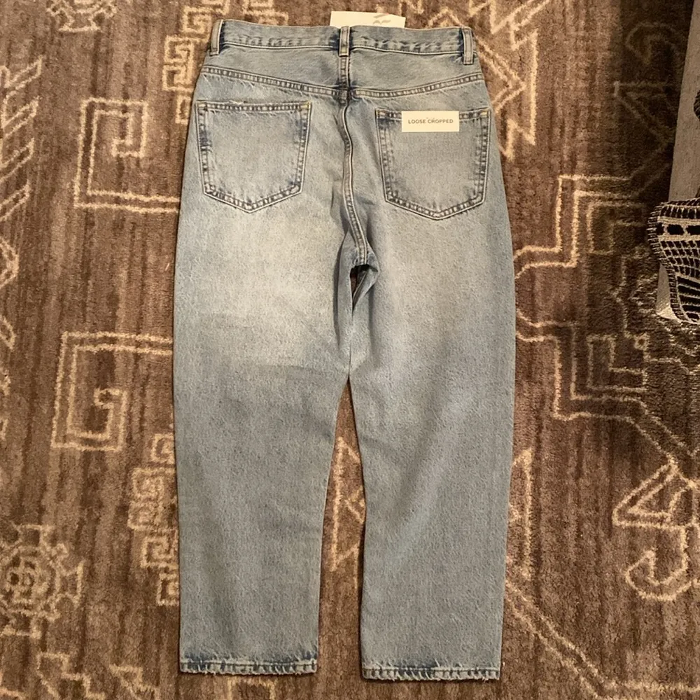 ZARA  Loose Cropped High Waisted Jeans - Image 4