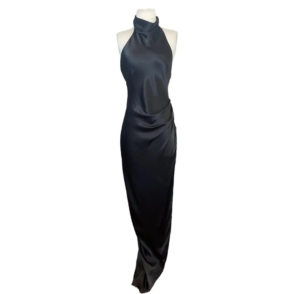 Amanda Uprichard X REVOLVE Samba Gown in Black XSmall New Long Dress Maxi - Image 4