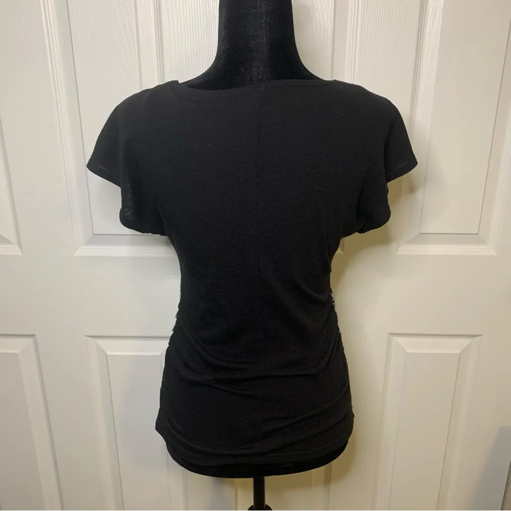 Cable & Gauge Zebra Print 3D Flower Blouse - Image 5