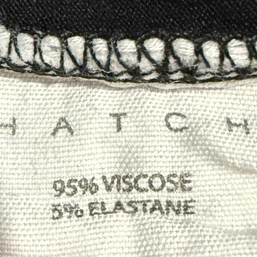 HATCH Maternity The Long Sleeve Tee Shirt Black Viscose Top - Image 7