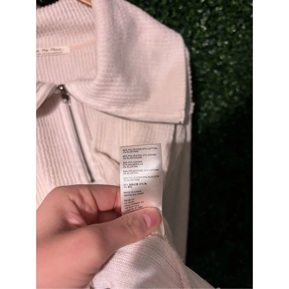 Free People Dean Pullover Sz Large Cream - Image 5