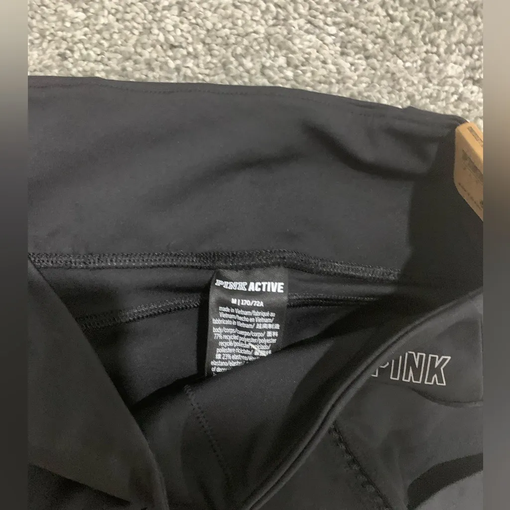 PINK Victoria's Secret Black Leggings - Image 2