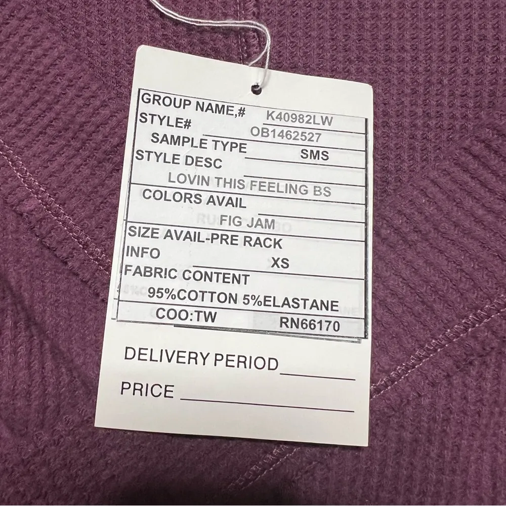 Intimately Free People Lovin’ This Feeling Bodysuit XS Women’s Fig Jam NWT. - Image 5