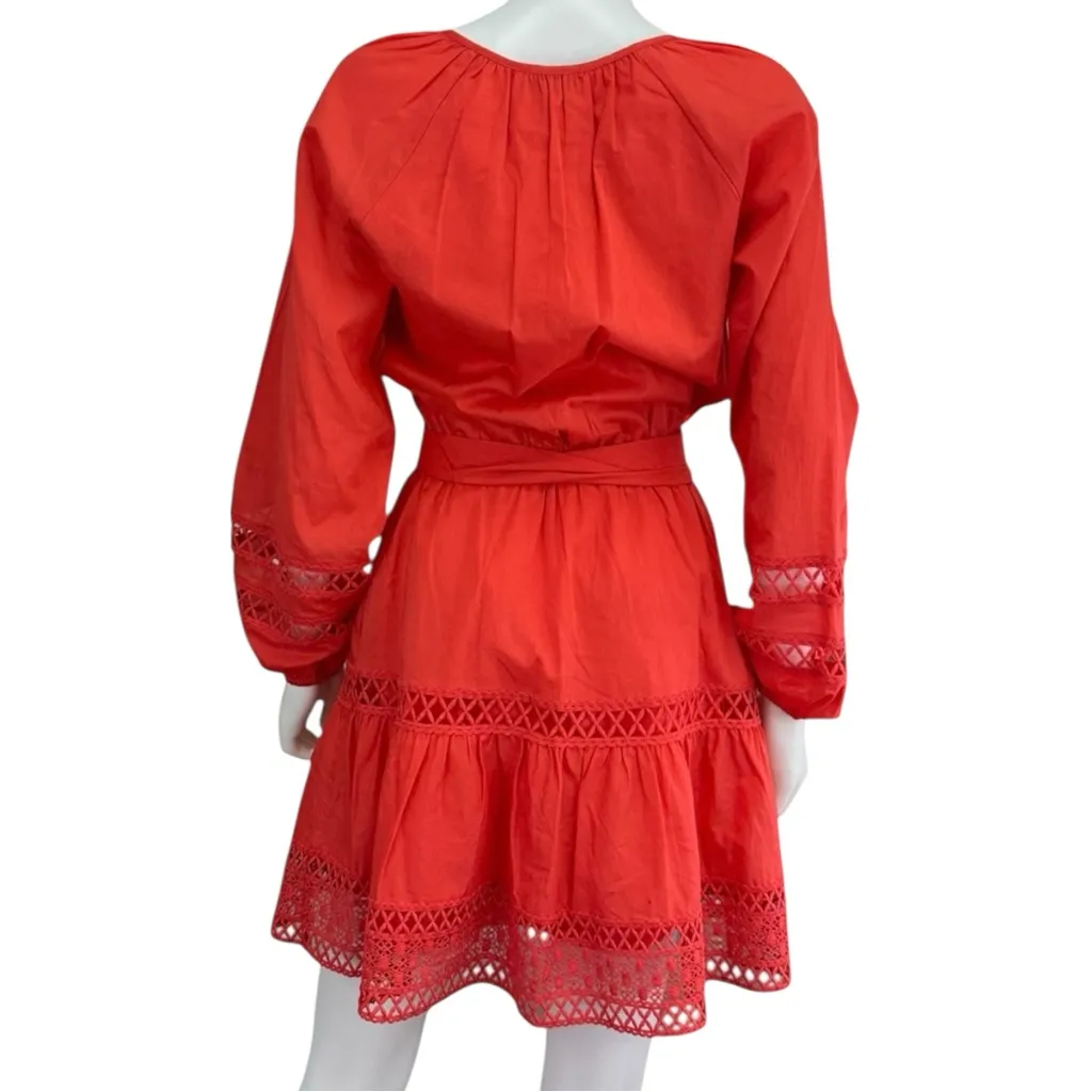 EVEREVE Red Juliana Mini Dress Size S - Image 3