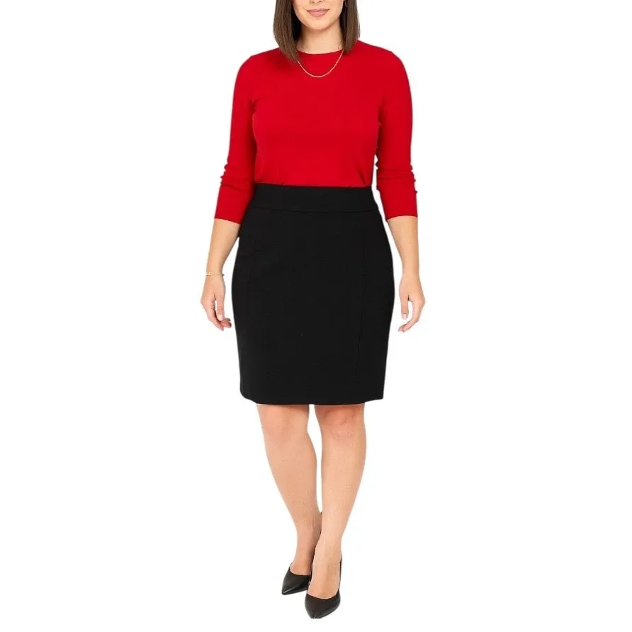 Worthington Pencil Straight Skirt Classic Black Stretch Women’s Plus Size 16 - Image 5