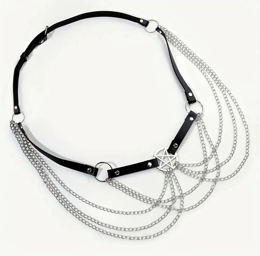 Goth Gothic Punk Grunge Alternative Bondage Black - Image 2