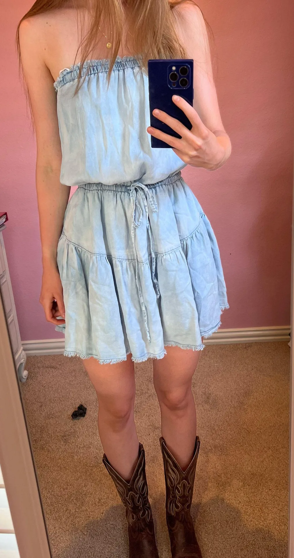 Mustard Seed Denim Romper  - Image 2