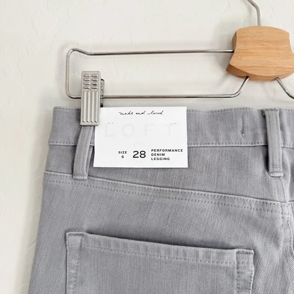 NWT Ann Taylor LOFT Performance Denim Legging Jeans Size 6 - Image 7