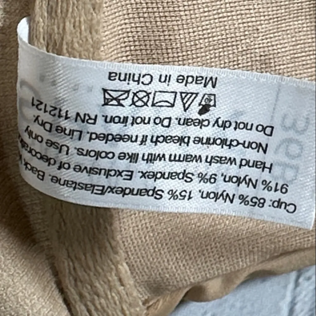 SPANX Bra-llelujah Sara Blakely Women's Nude Bra size 36B Non Padded Underwire - Image 11