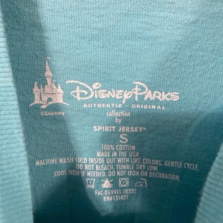 Disney parks blue and purple iridescent spirit jersey S - Image 6