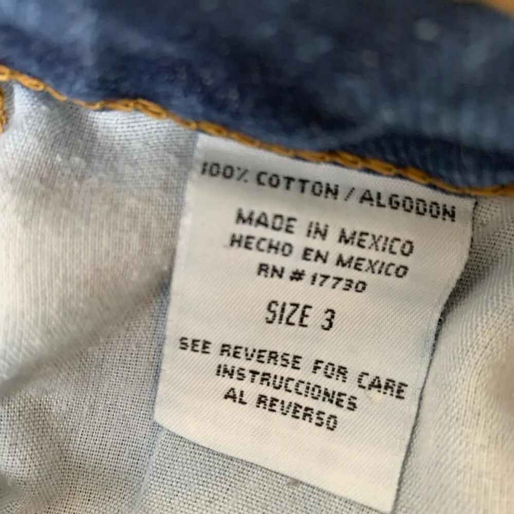 Y2K L.e.i. Low Rise Flare Jeans Sz 3 28" Waist EUC Blue - Image 6