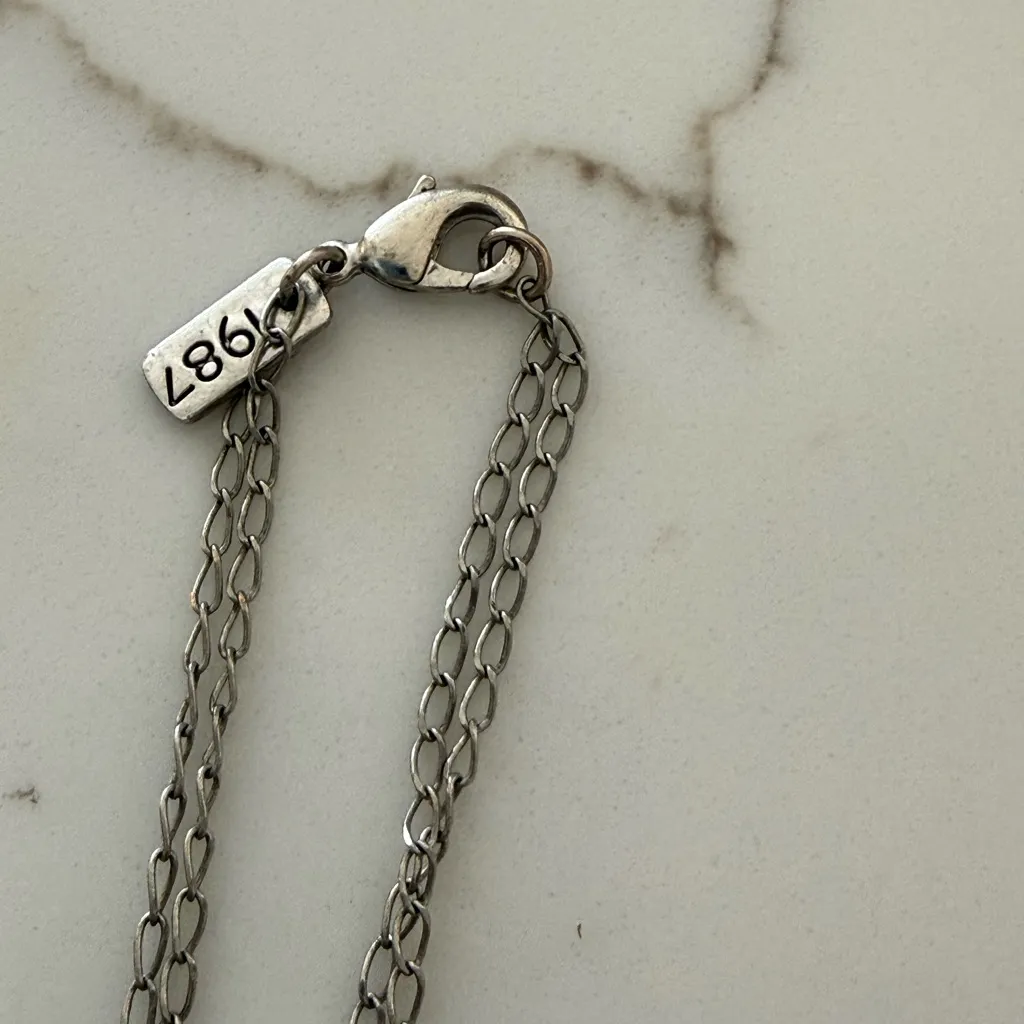 1987 AERO Silver Tone necklace - Image 6
