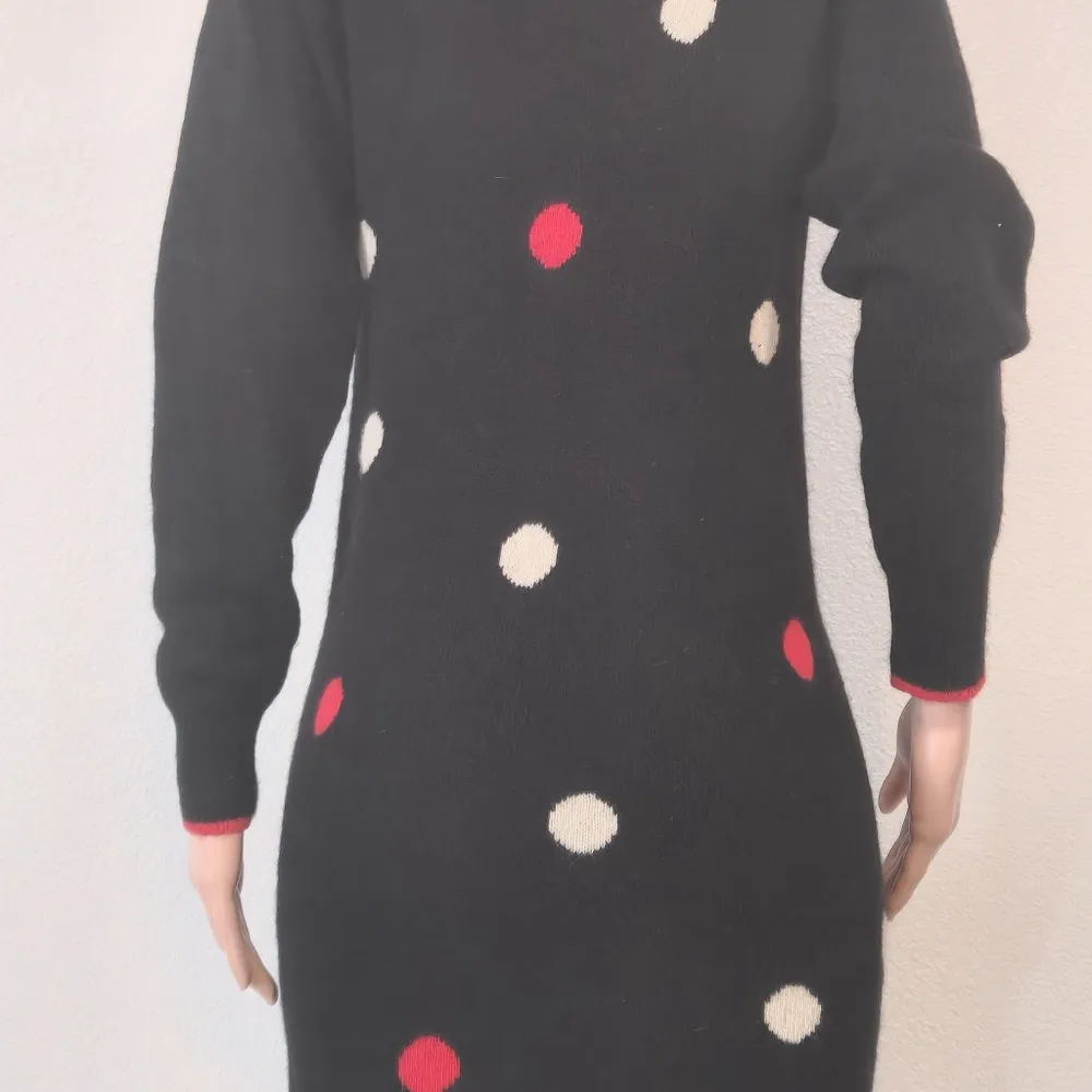 Liz Claiborne Vintage Lambswool & Angora Blend Abstract Sweater Dress Sz S - Image 8