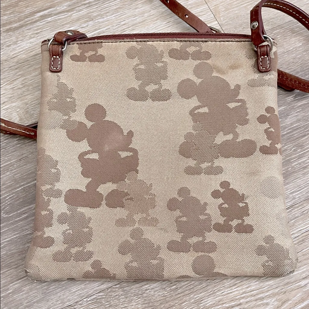 Disney Parks x Dooney & Bourke leather & fabric Mickey Mouse crossbody bag - Image 12