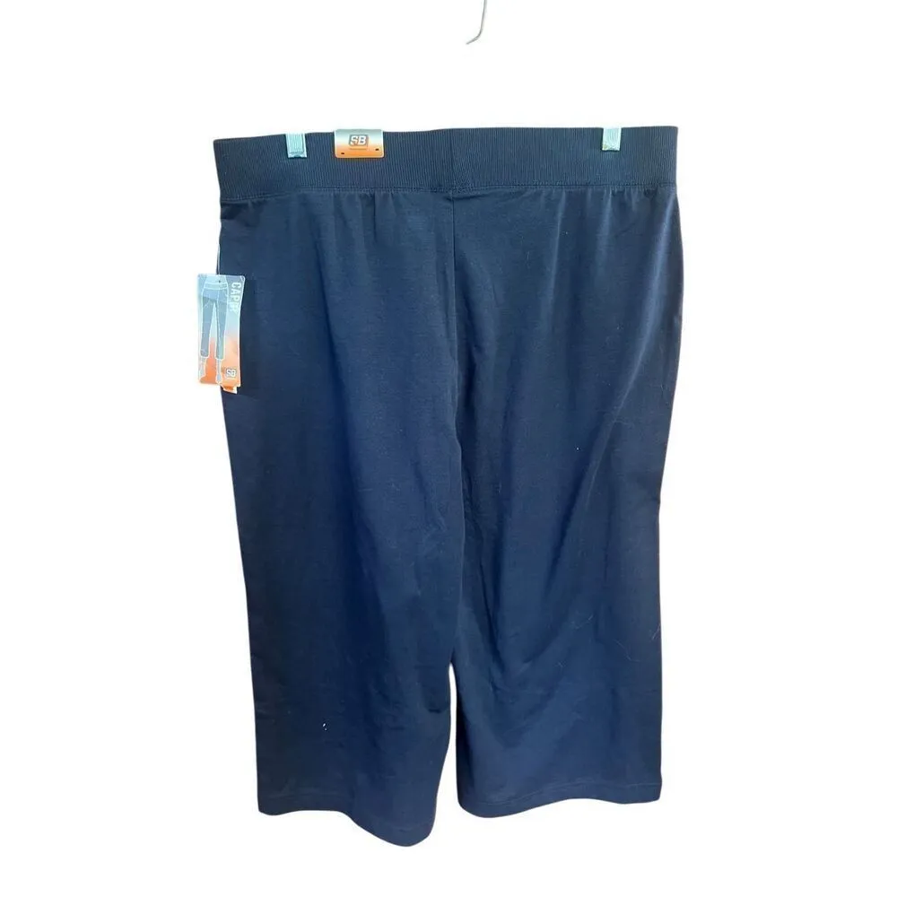 SB Performance Knit Capris Navy Sz L Navy NWT Blue Size L - Image 2
