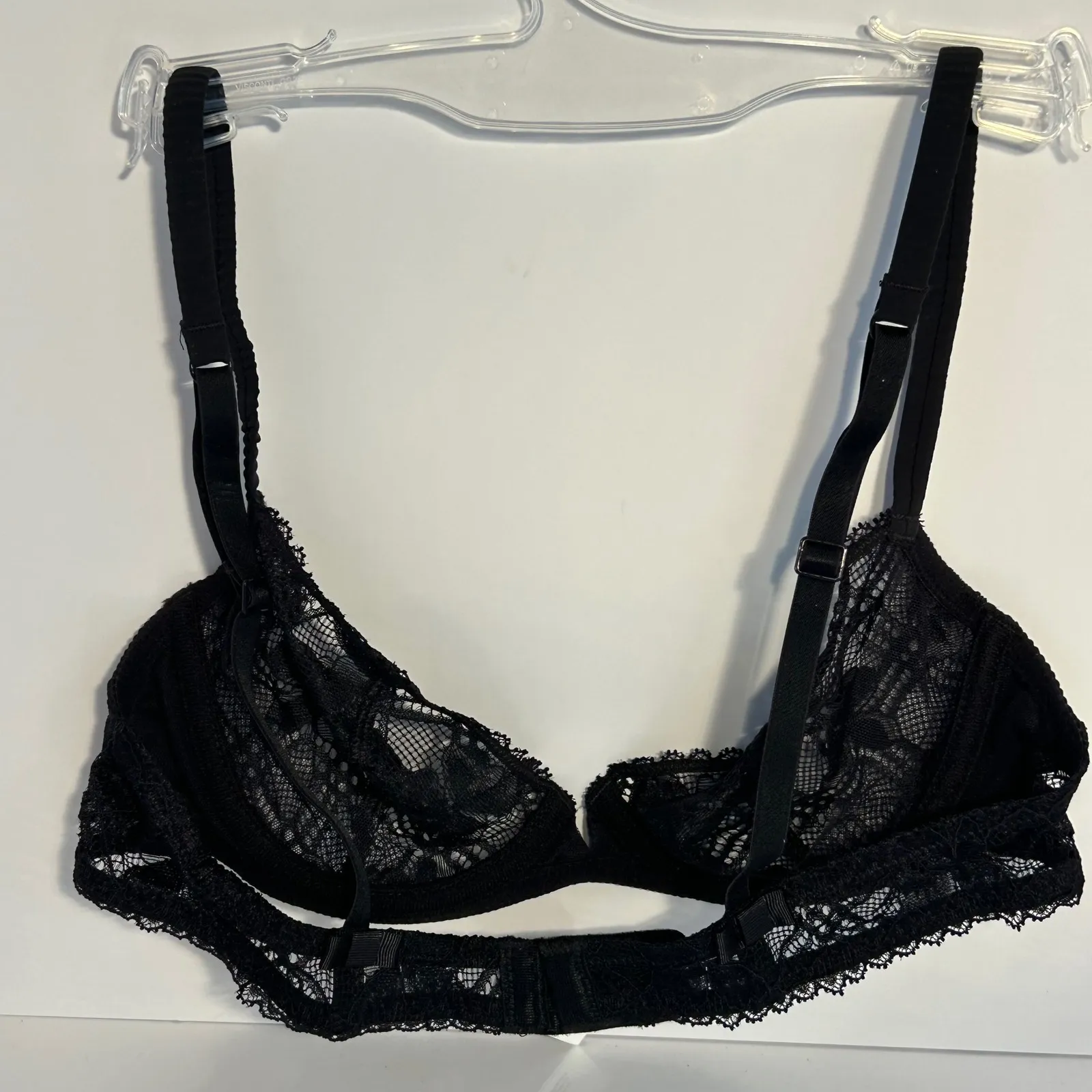 SIMONE PERELE Black Lace Balconette Bra 34B Size undefined - Image 2