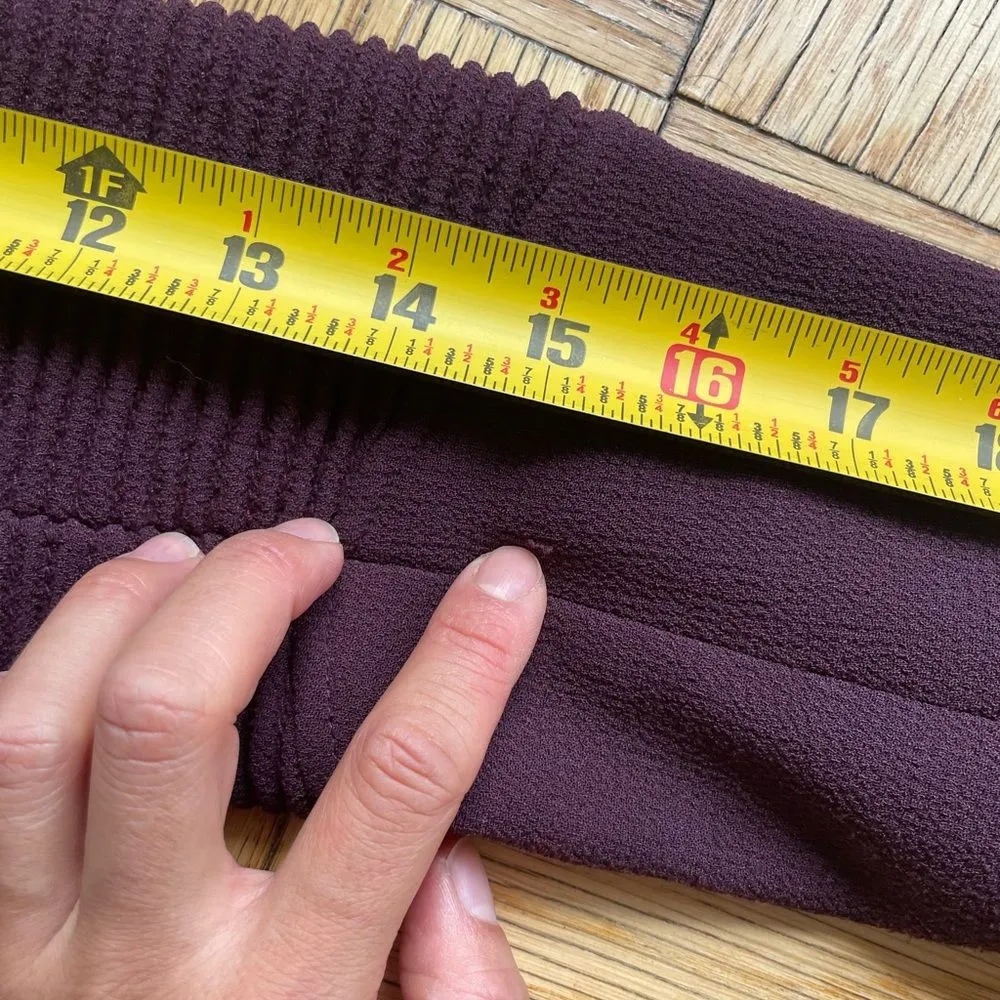 Wilfred Montesson Crepe Moto Jacket Sz 2, Maroon/Black Colorblock EUC - Image 13