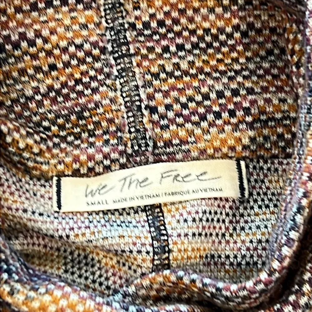 Free People  Sunny Days Textured Knit Turtleneck Sweater Wide Sleeves - Image 5