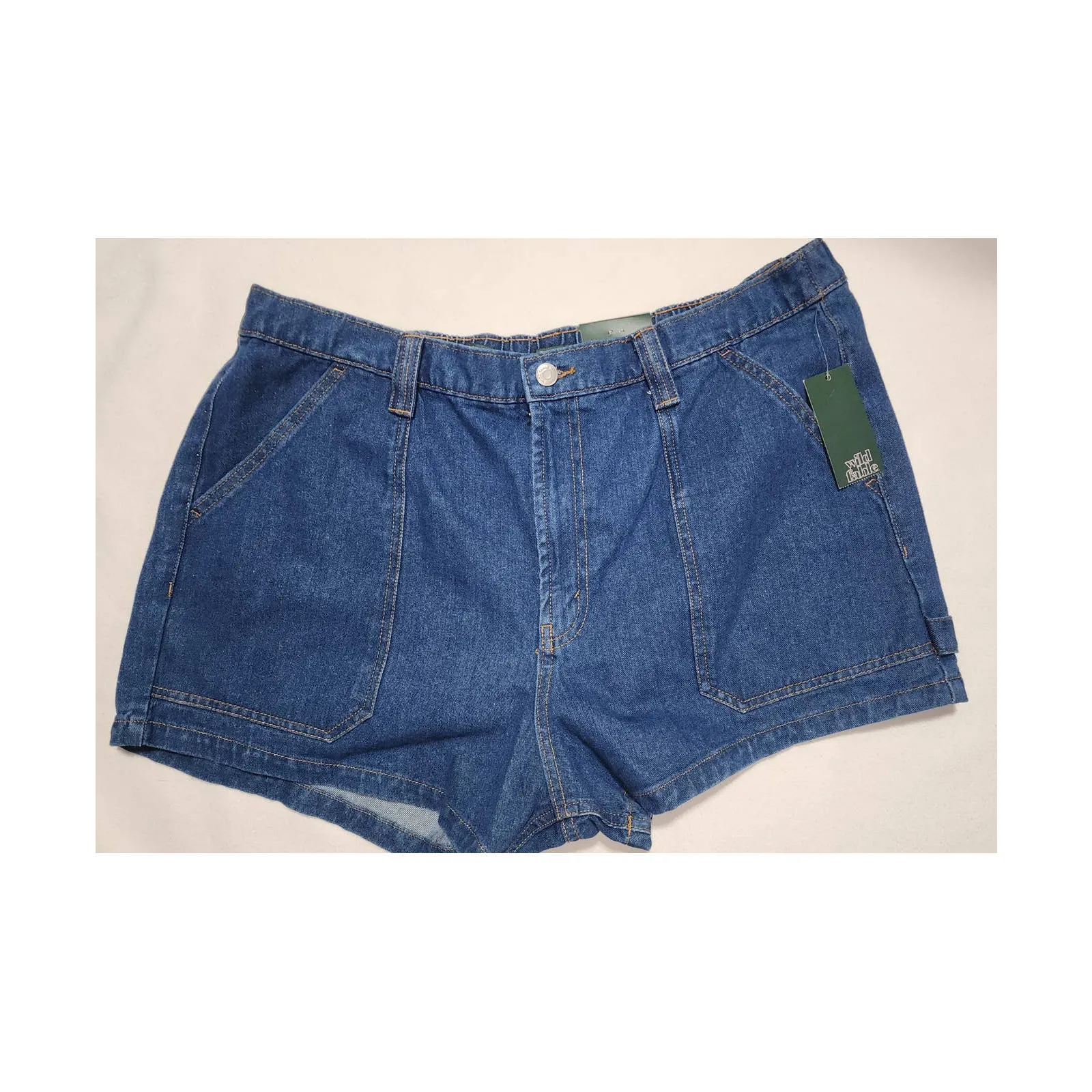 woman's jean shorts super high rise size 17 waist 38 wild fable - Image 8
