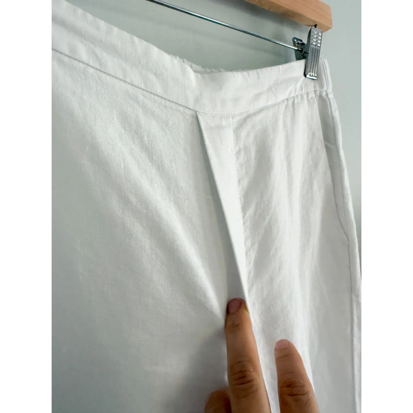 Madewell | NWT Pull-On Barrel Pants in 100% Linen in Salt | Sz XS - Image 6