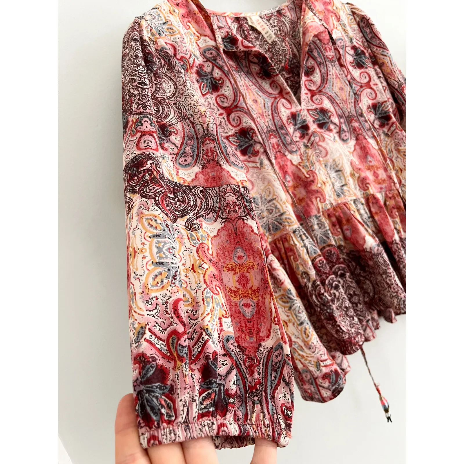 Anthropologie | Raga | Evalona Paisley Blouse | Sz XS - Image 4