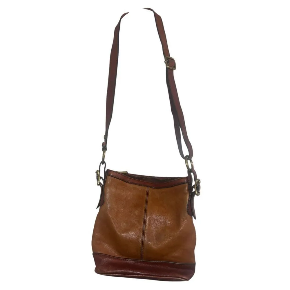 ✨FOSSIL Maddox Two Tone Brown Leather Crossbody✨ - Image 5